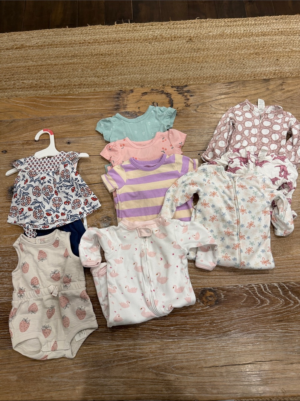 0-3 Month Baby Clothing Bundle Various Brands 11 Pieces